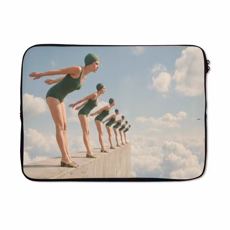 Laptophoes - Vrouwen - Duikhouding - Wolken — 5