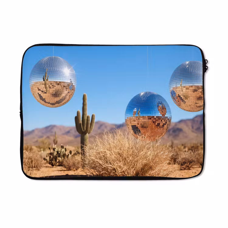 Laptophoes - Woestijn - Spiegelbal - Kunst — 5