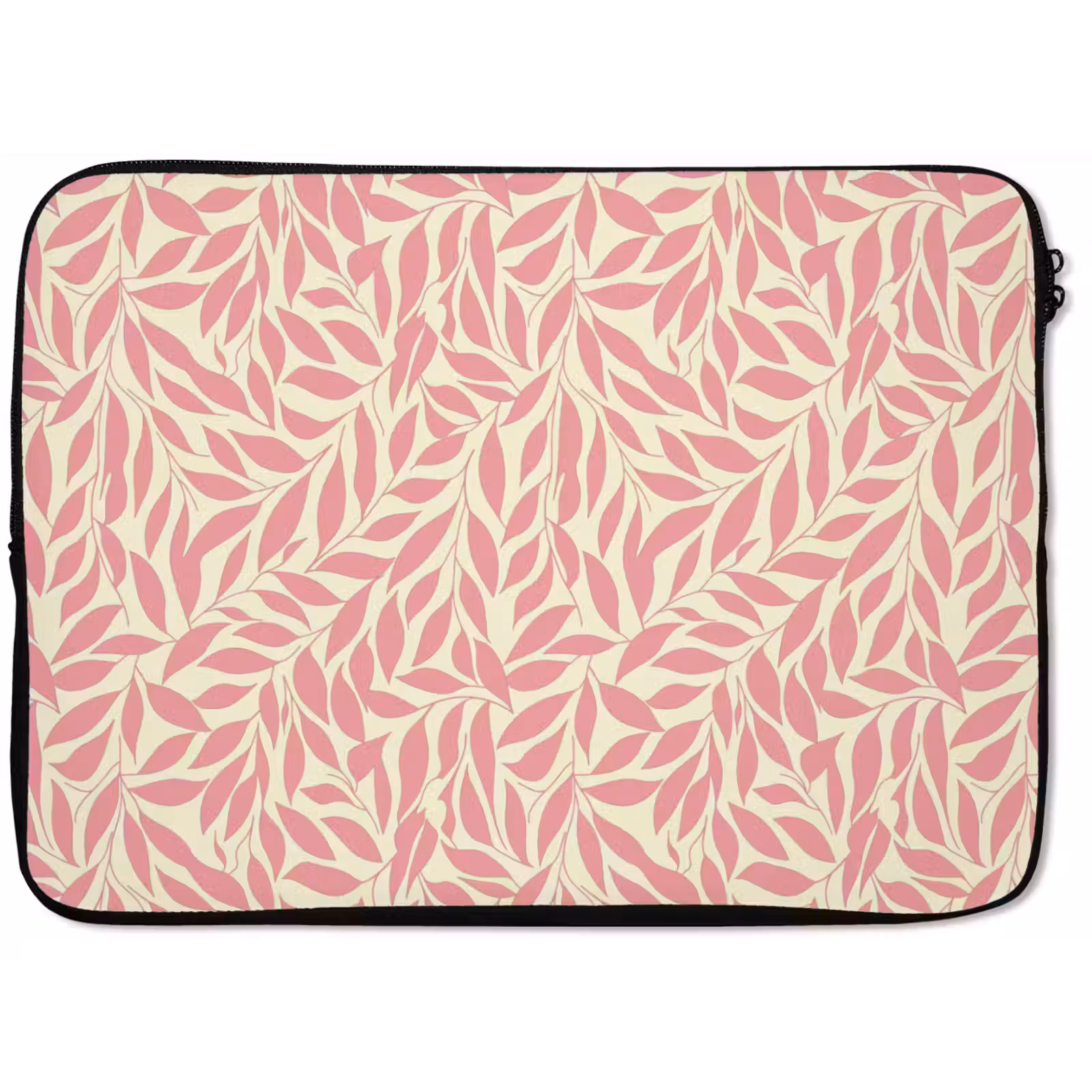 Laptophoes - Roze - Bladeren - Dynamisch - Patroon — 1