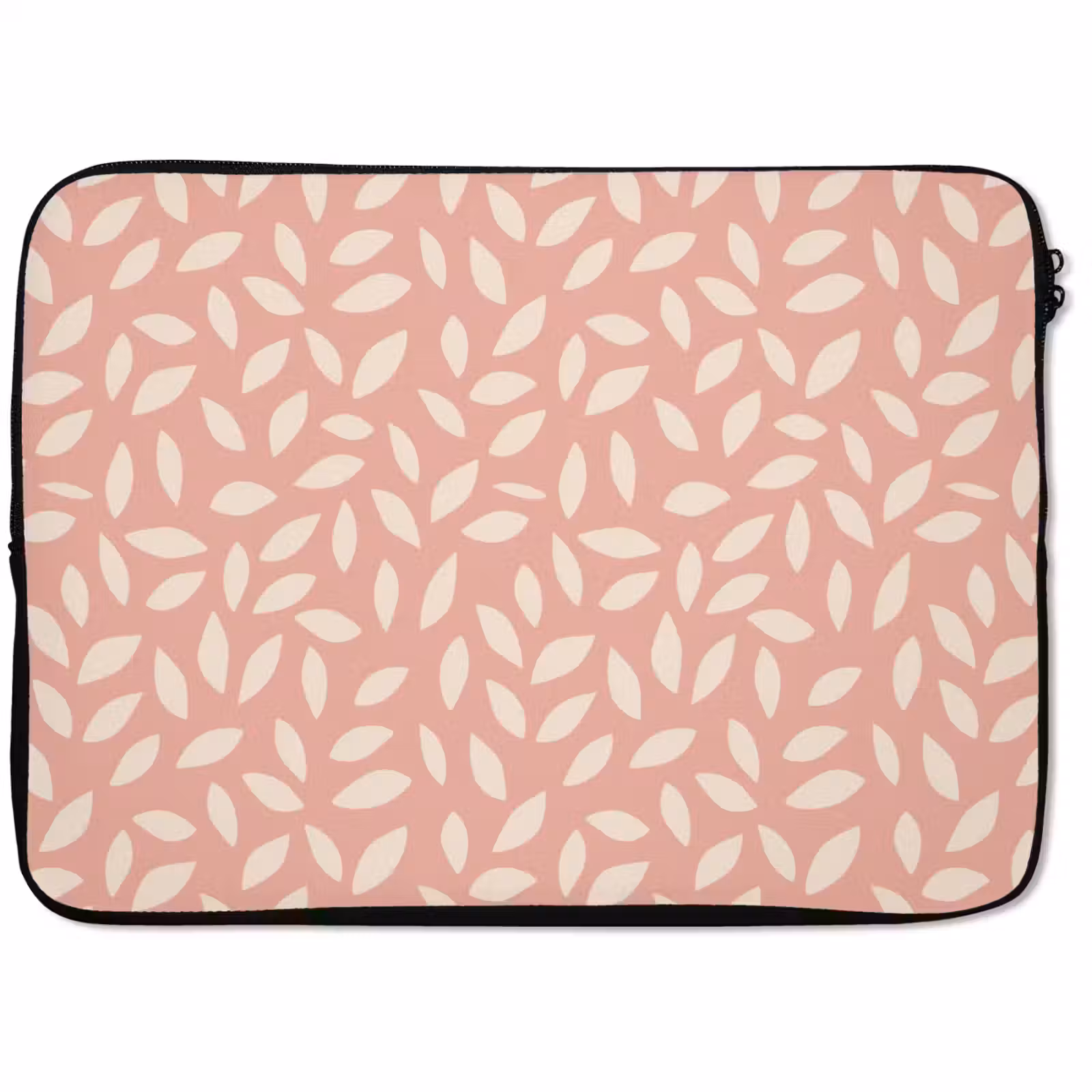 Laptophoes - Roze - Bladeren - Speels - Patroon — 1