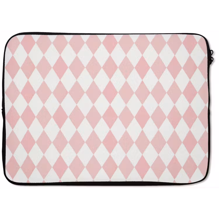 Laptophoes - Lichtroze - Ruiten - Geometrisch - Patroon — 1