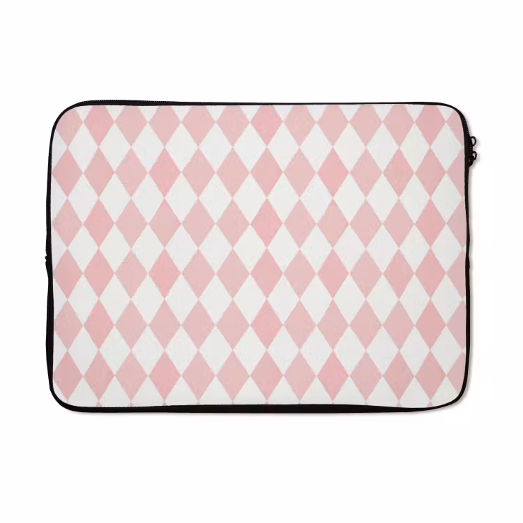Laptophoes - Lichtroze - Ruiten - Geometrisch - Patroon — 5