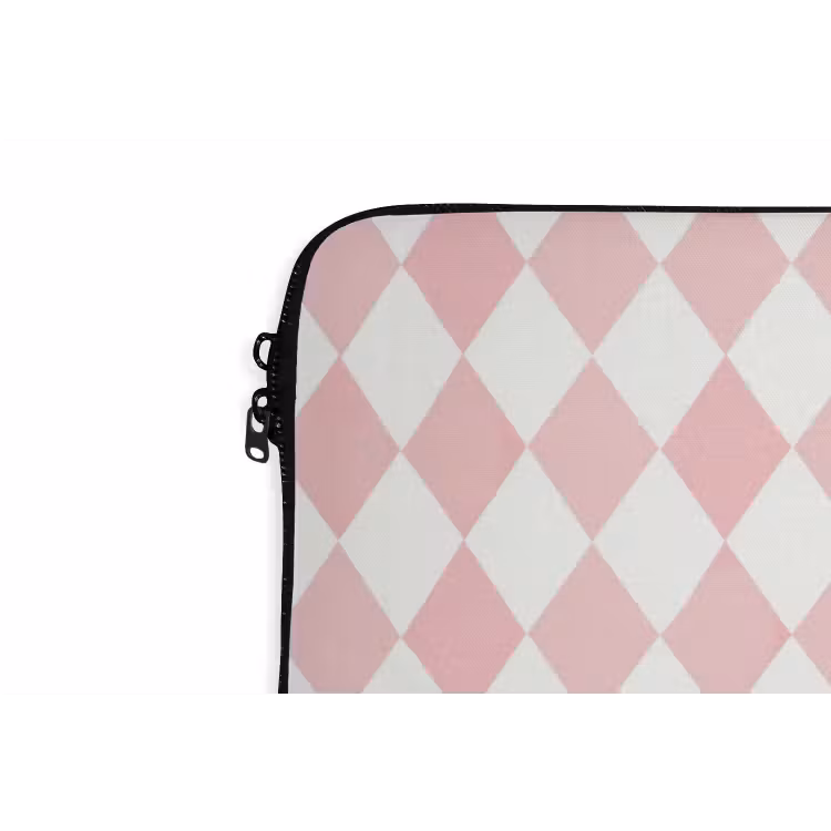 Laptophoes - Lichtroze - Ruiten - Geometrisch - Patroon — 6