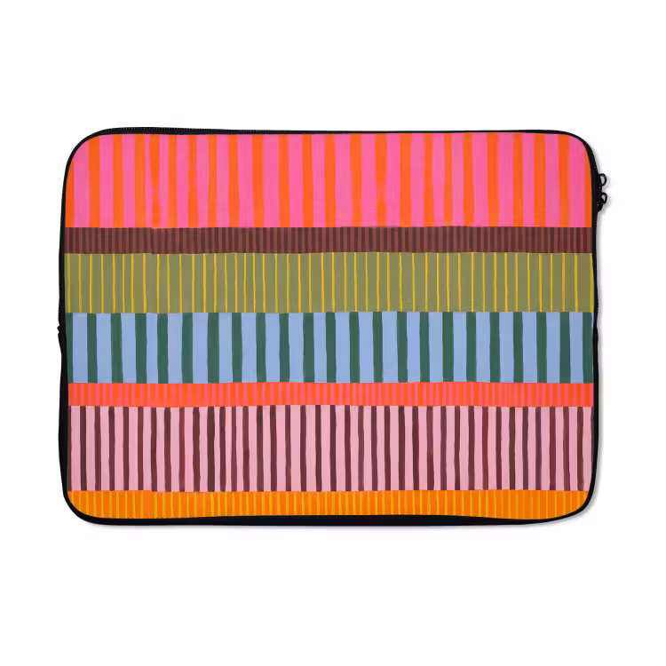 Laptophoes - Abstract - Strepen - Modern - Kleurrijk - Kunst — 5