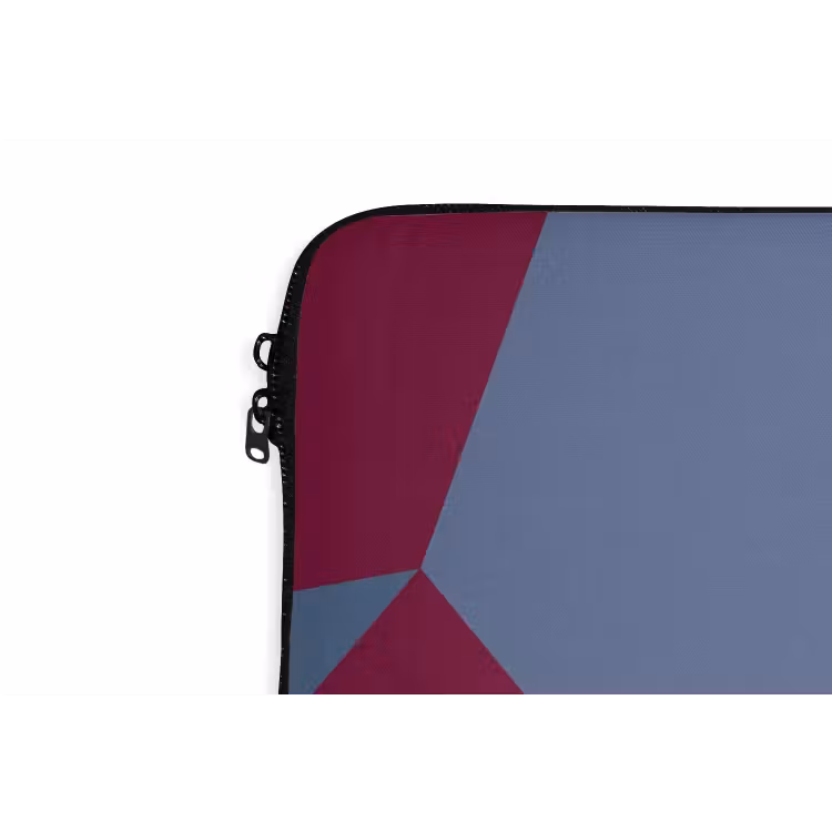 Laptophoes - Abstract - Vormen - Modern - Blauw - Oranje — 6