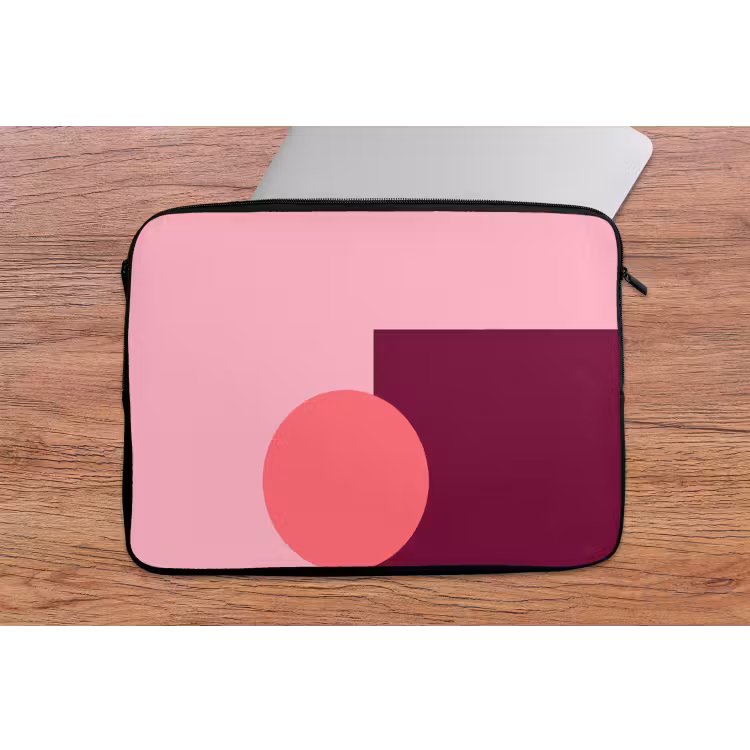 Laptophoes - Abstract - Vormen - Roze - Modern - Design — 2
