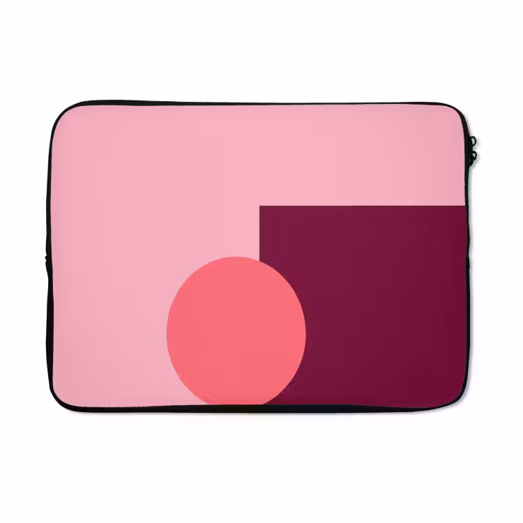 Laptophoes - Abstract - Vormen - Roze - Modern - Design — 5
