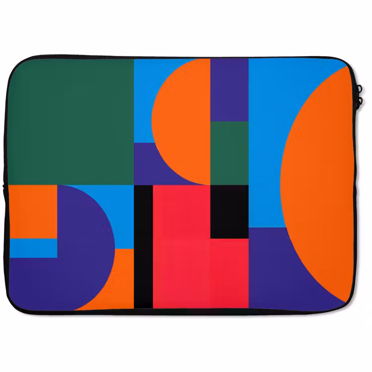 Laptophoes - Geometrisch - Abstract - Vormen - Kleurrijk - Modern — 1