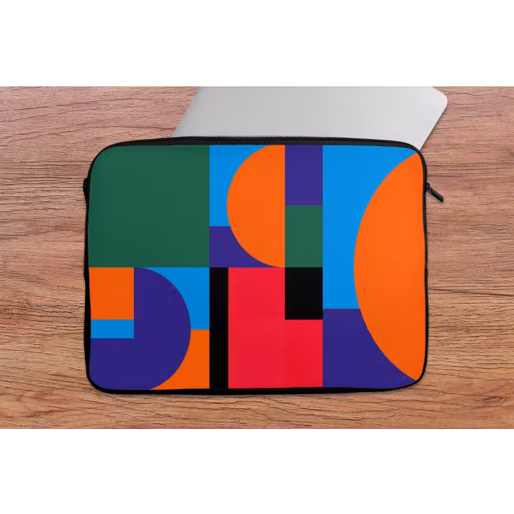 Laptophoes - Geometrisch - Abstract - Vormen - Kleurrijk - Modern — 2