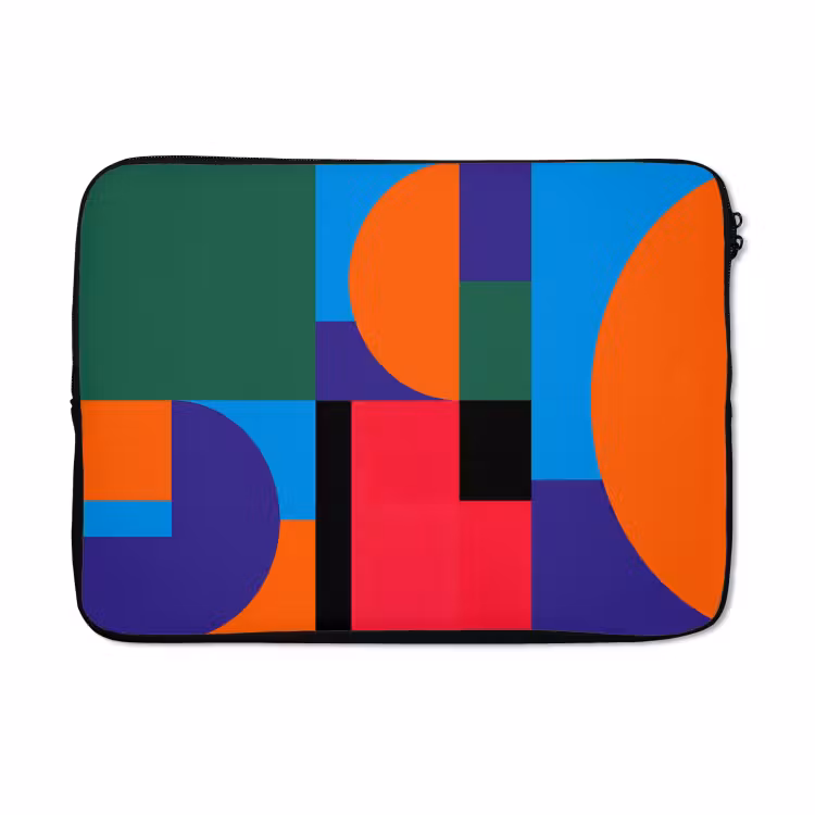 Laptophoes - Geometrisch - Abstract - Vormen - Kleurrijk - Modern — 5