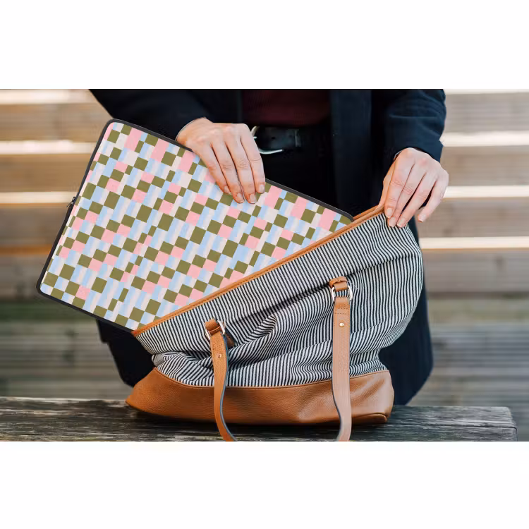 Laptophoes - Patroon - Geometrisch - Abstract - Kleurrijk - Modern — 4