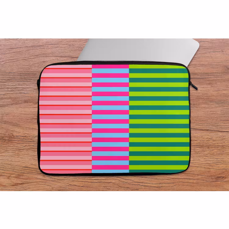 Laptophoes - Patroon - Strepen - Modern - Abstract - Kleurrijk — 2