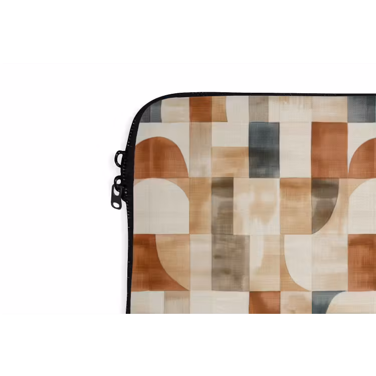 Laptophoes - Terracotta - Geometrisch - Aquarel - Textuur — 6