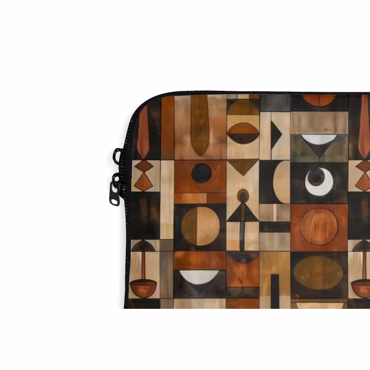 Laptophoes - Terracotta - Geometrisch - Mid-Century - Patroon — 6