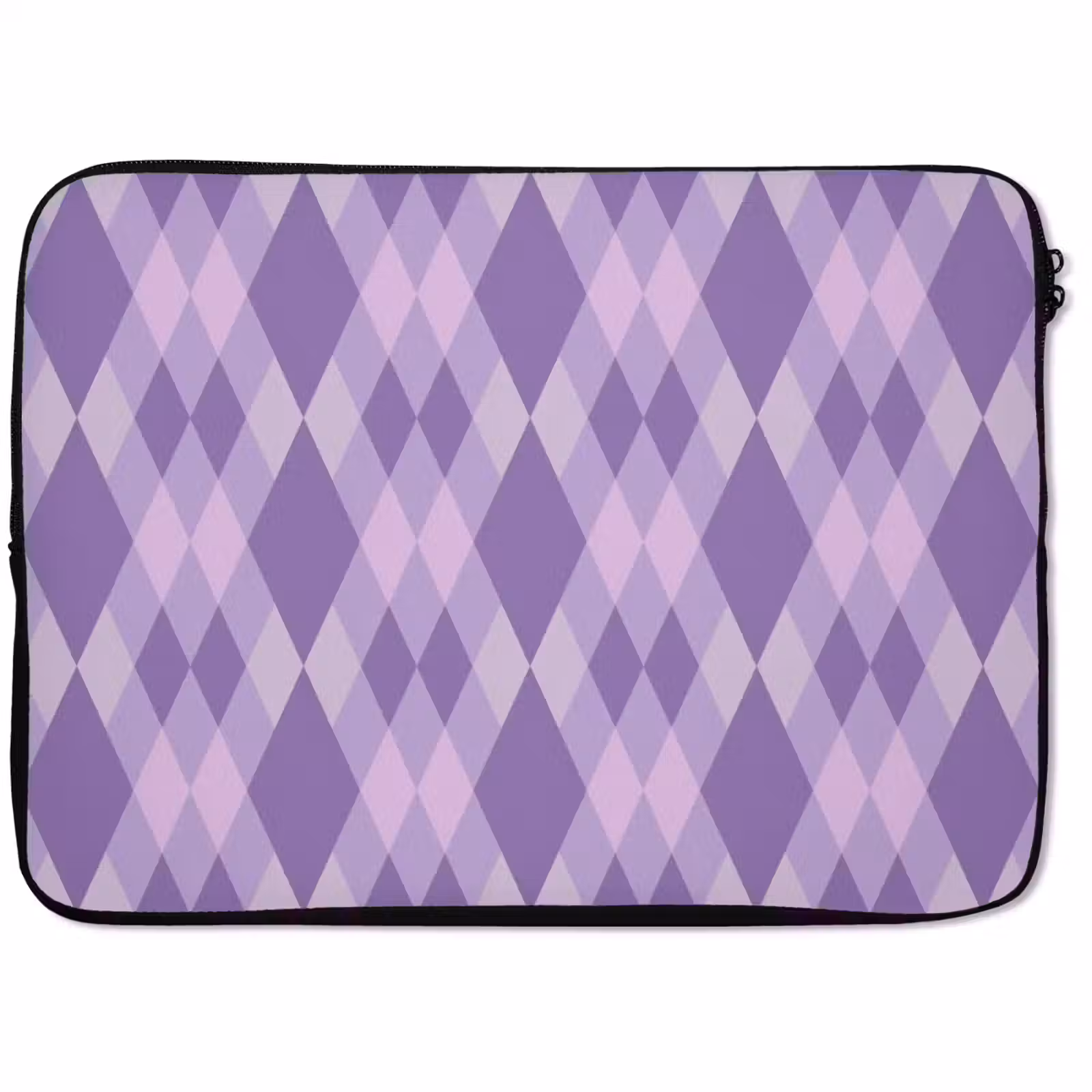 Laptophoes - Paars - Geometrisch - Ruiten - Argyle - Patroon — 1