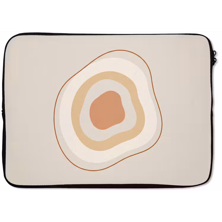 Laptophoes - Abstract - Organisch - Modern - Beige - Kunst — 1