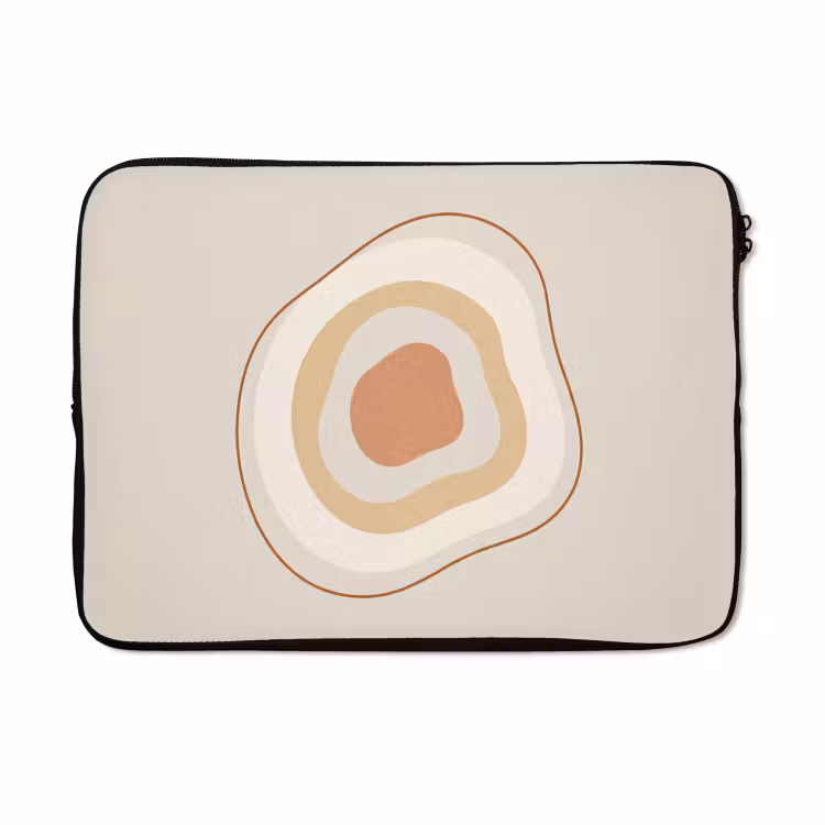 Laptophoes - Abstract - Organisch - Modern - Beige - Kunst — 5