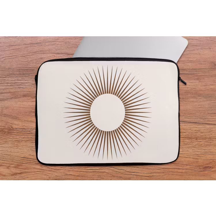 Laptophoes - Abstract - Zon - Symbool - Modern - Beige — 2