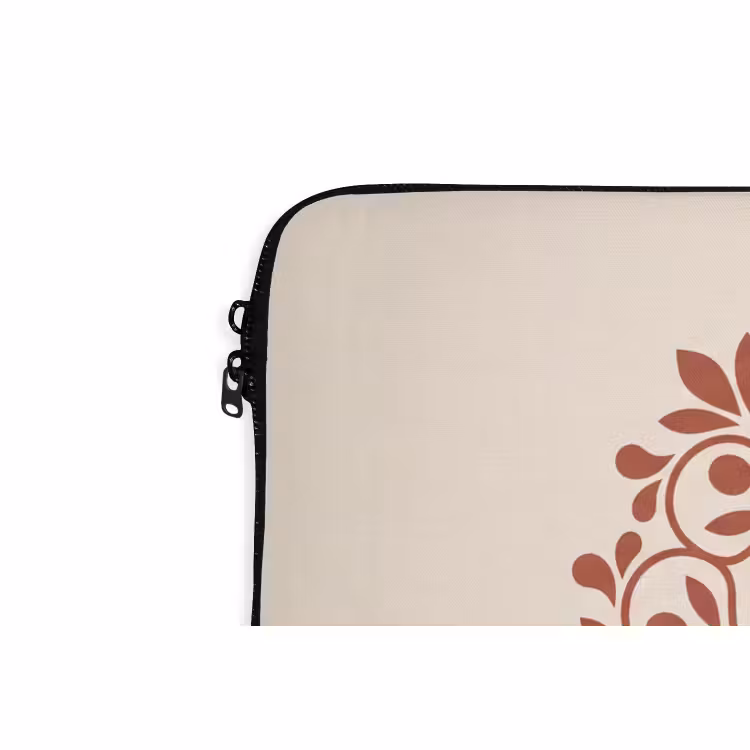 Laptophoes - Decoratie - Cirkel - Symmetrisch - Modern - Roodbruin — 6
