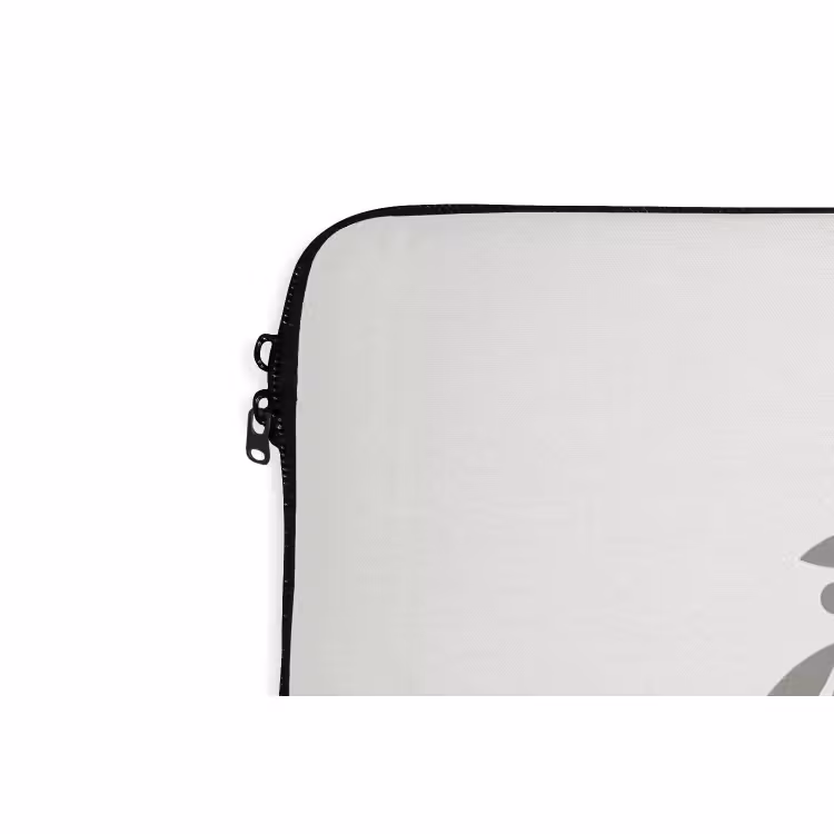 Laptophoes - Krans - Bladeren - Natuur - Minimalistisch - Grijs — 6