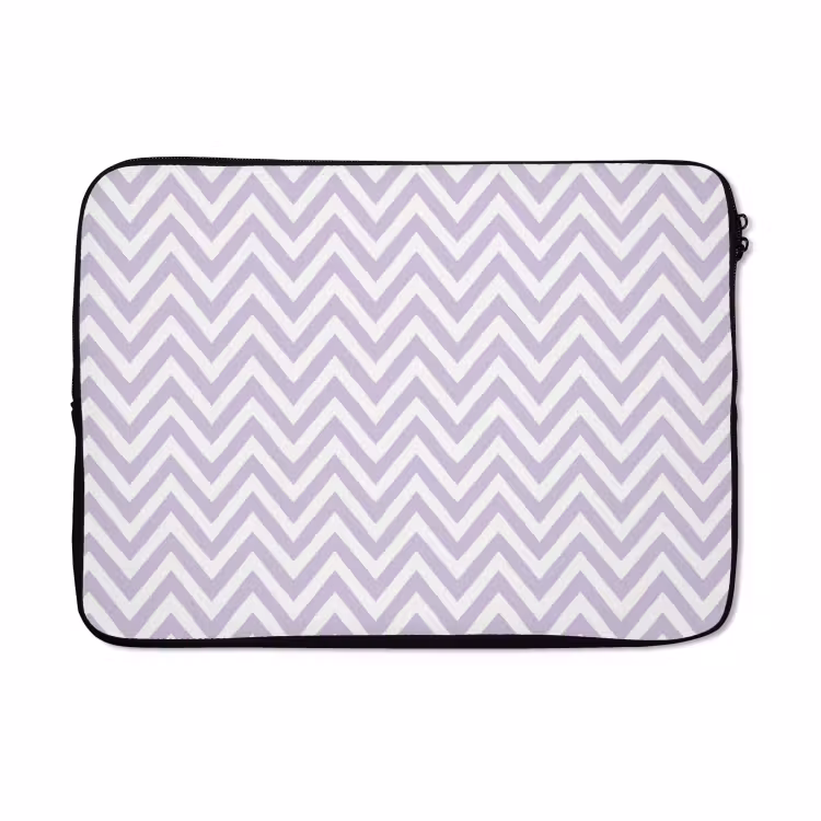 Laptophoes - Lila - Geometrisch - Chevron - Zigzag - Patroon — 5