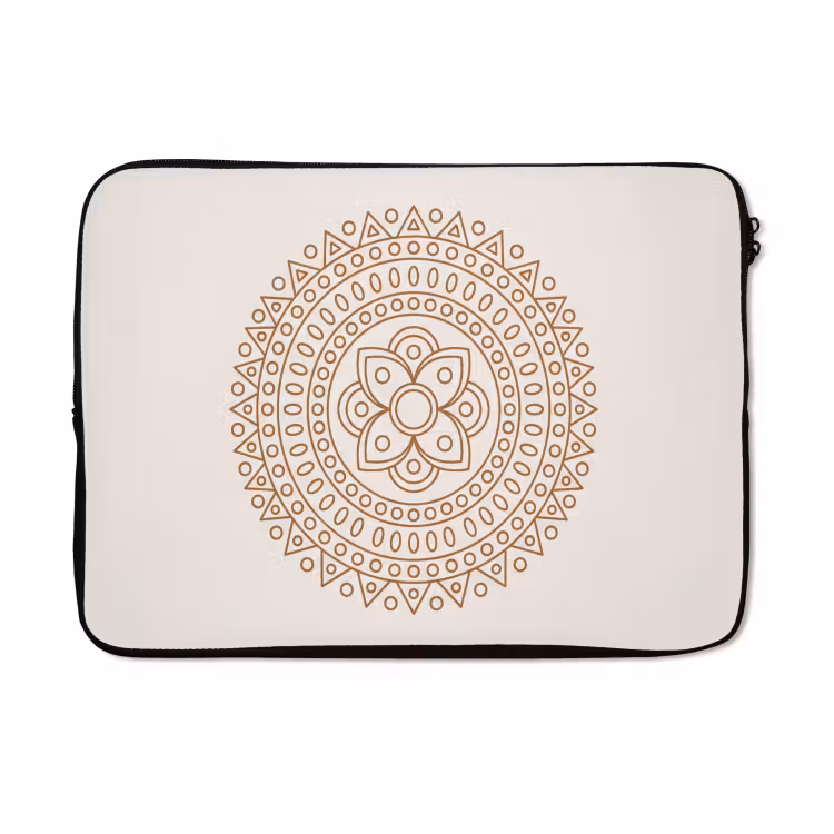 Laptophoes - Mandala - Geometrisch - Abstract - Oosters - Bruin — 5