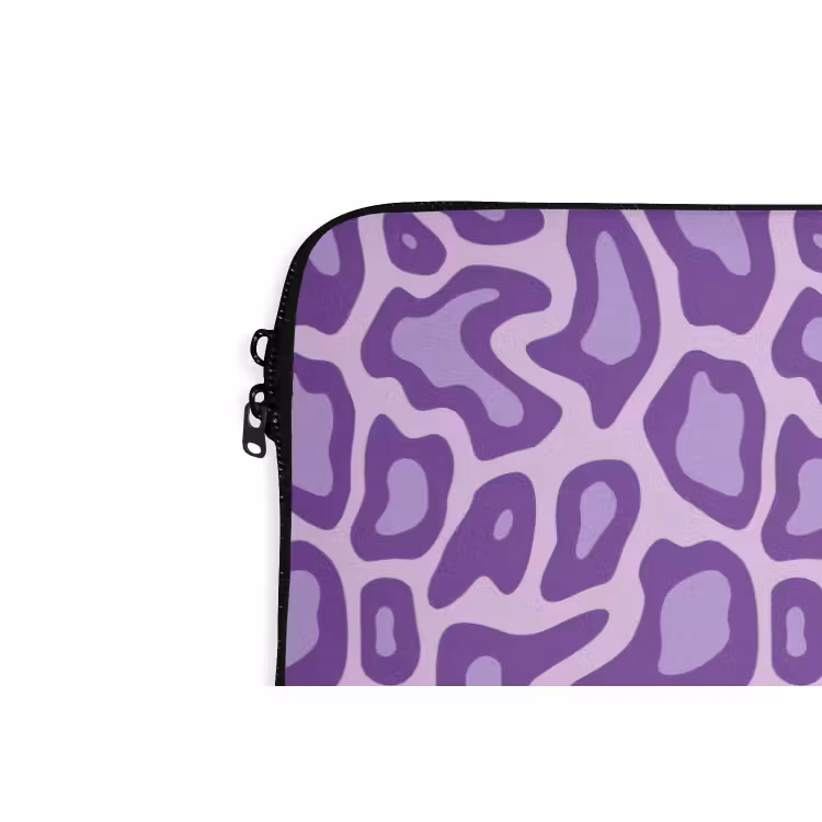 Laptophoes - Paars - Abstract - Luipaard - Vlekken - Groovy - Patroon — 6
