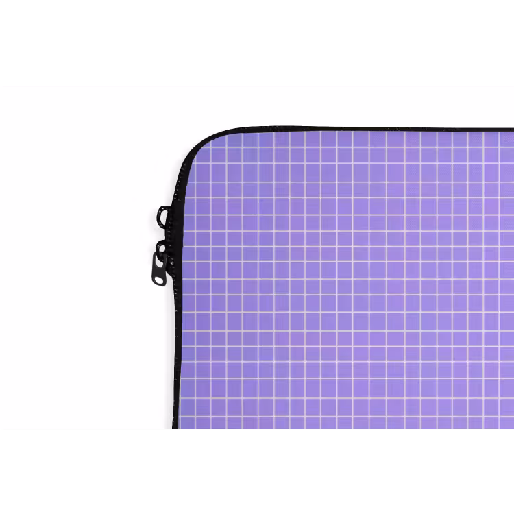 Laptophoes - Paars - Geometrisch - Raster - Minimalistisch - Patroon — 6