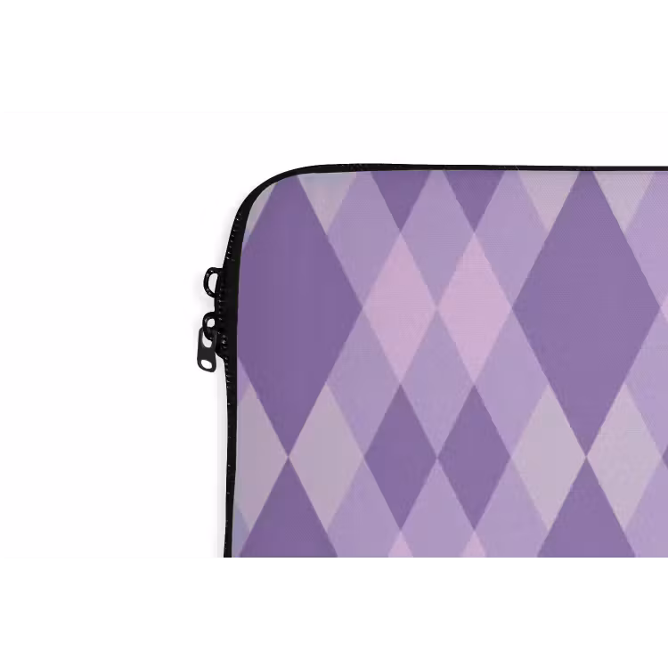 Laptophoes - Paars - Geometrisch - Ruiten - Argyle - Patroon — 6