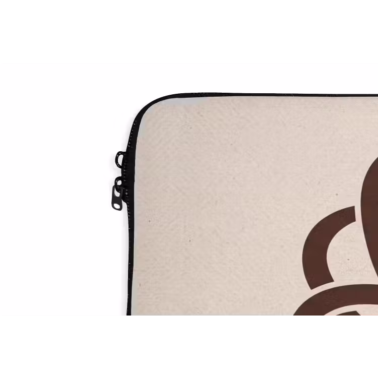 Laptophoes - Patroon - Knoop - Abstract - Modern - Bruin — 6
