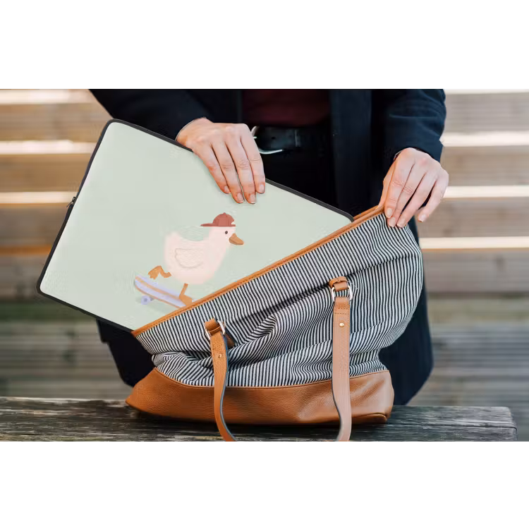 Laptophoes - Vogel - Skateboard - Dieren - Cartoon - Speels — 4