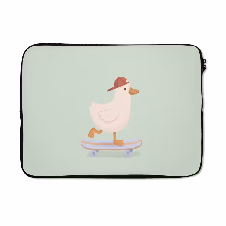 Laptophoes - Vogel - Skateboard - Dieren - Cartoon - Speels — 5