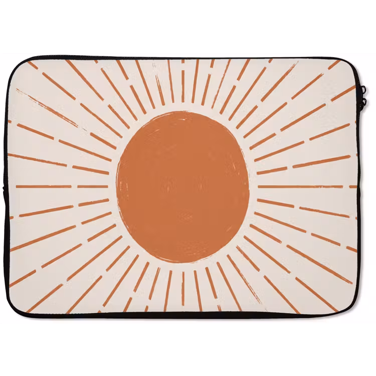 Laptophoes - Zon - Stralen - Abstract - Terracotta - Modern — 1