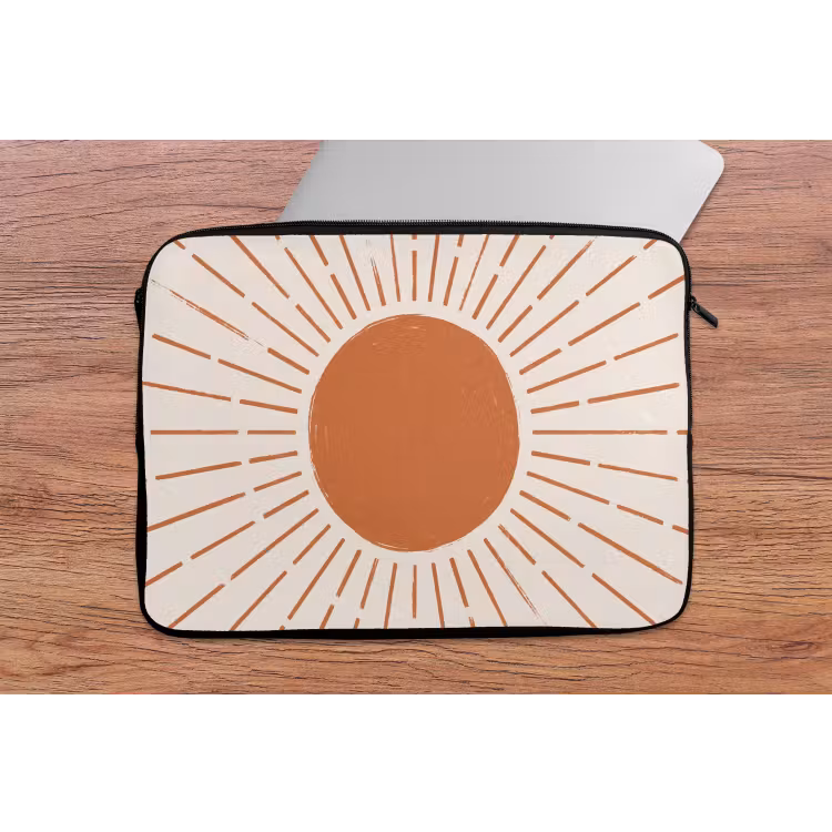 Laptophoes - Zon - Stralen - Abstract - Terracotta - Modern — 2