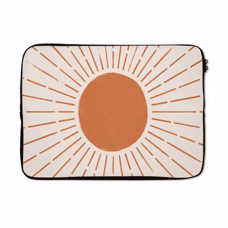 Laptophoes - Zon - Stralen - Abstract - Terracotta - Modern — 5