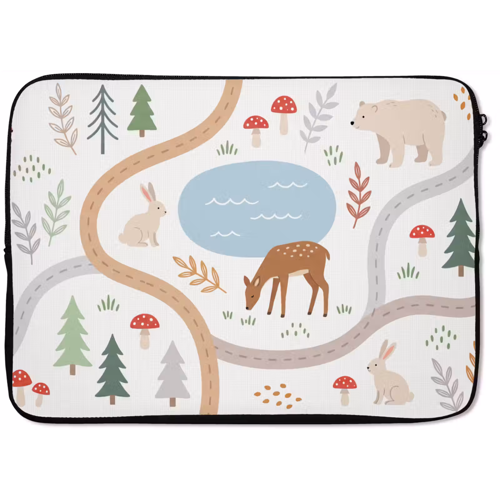 Laptophoes - Dieren - Bos - Illustratie — 1