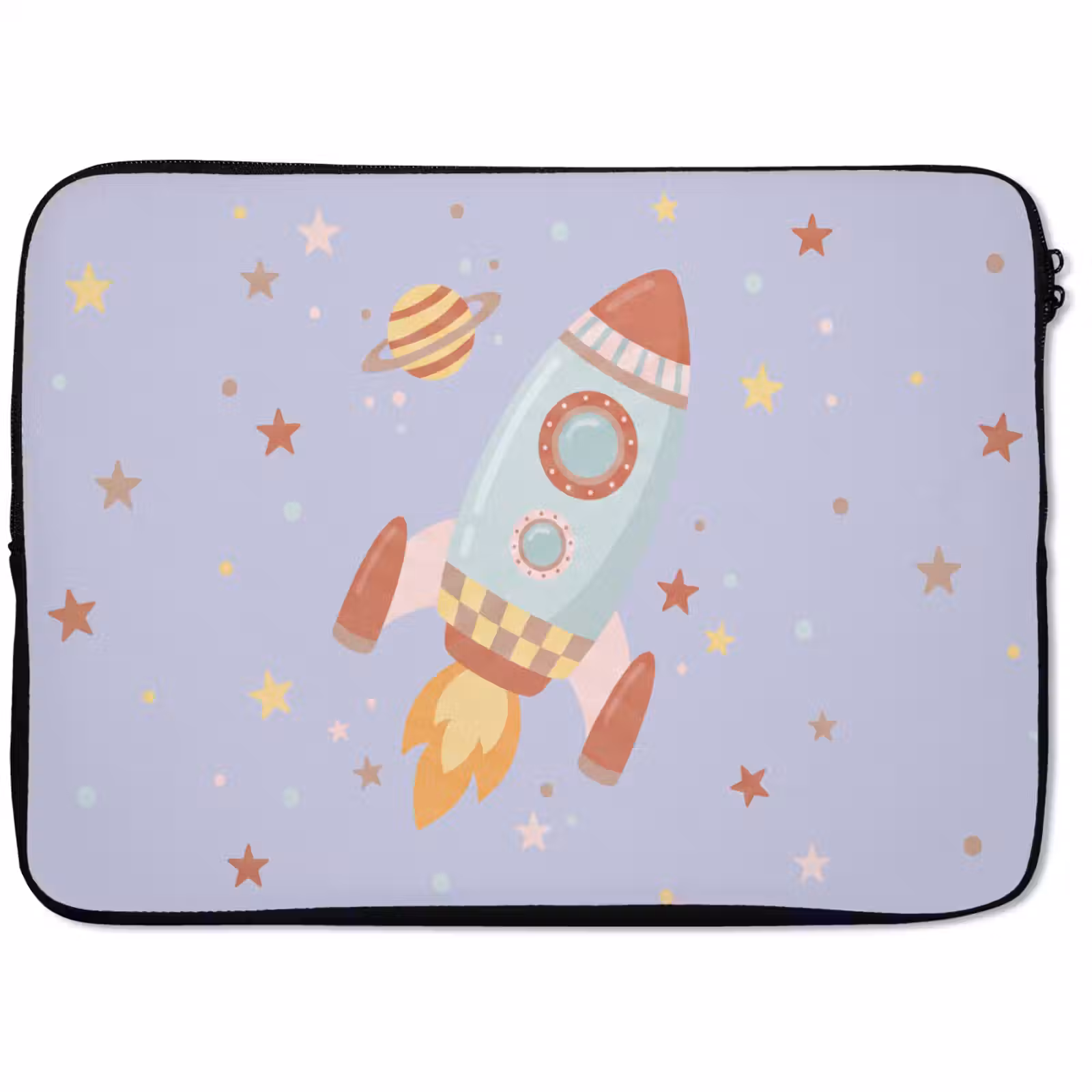 Laptophoes - Raket - Ruimte - Planeet - Illustratie — 1