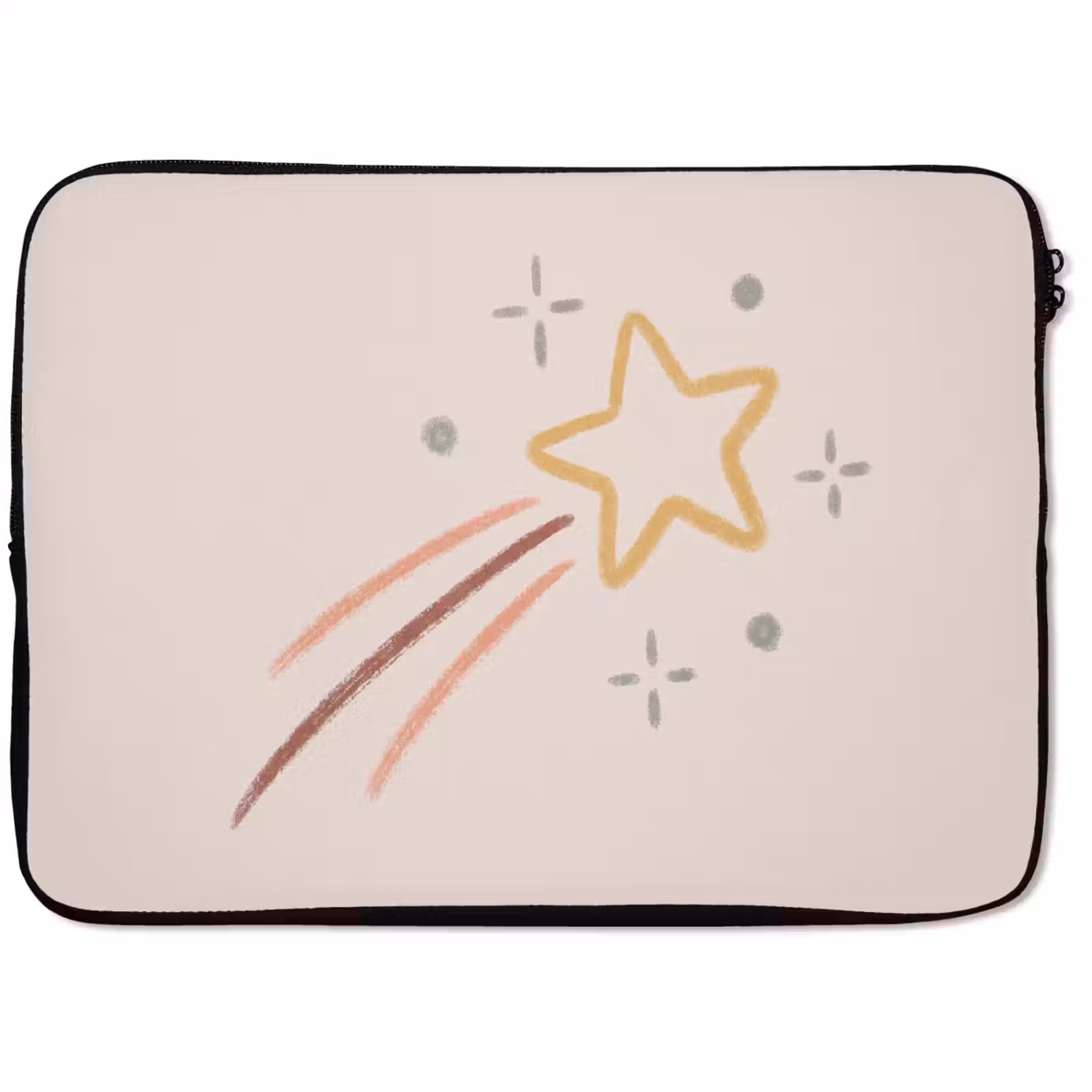 Laptophoes - Ster - Vallend - Illustratie - Pastel — 1