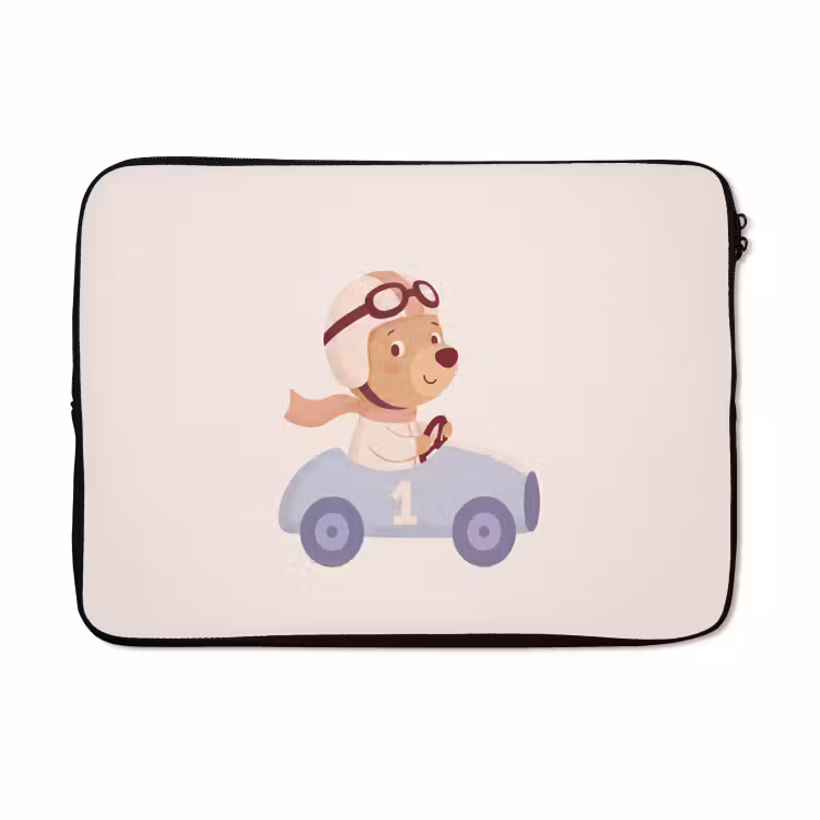 Laptophoes - Beer - Auto - Kinderkamer - Cartoon - Speels — 5