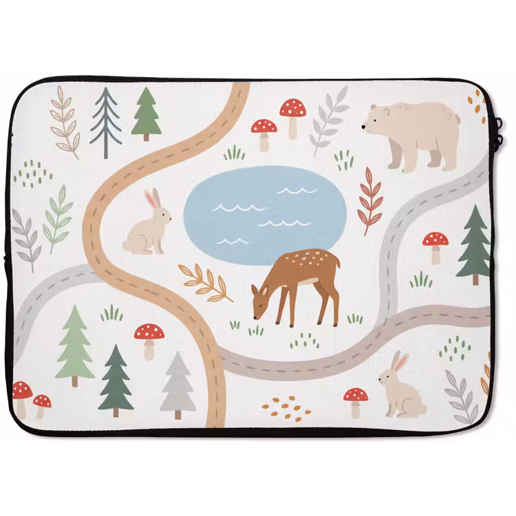 Laptophoes - Dieren - Bos - Illustratie — 1