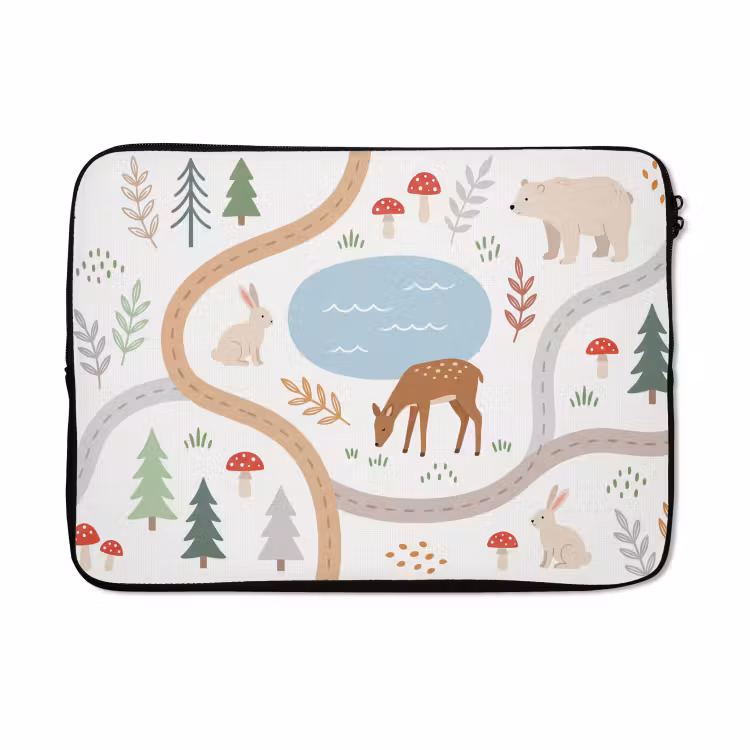 Laptophoes - Dieren - Bos - Illustratie — 5