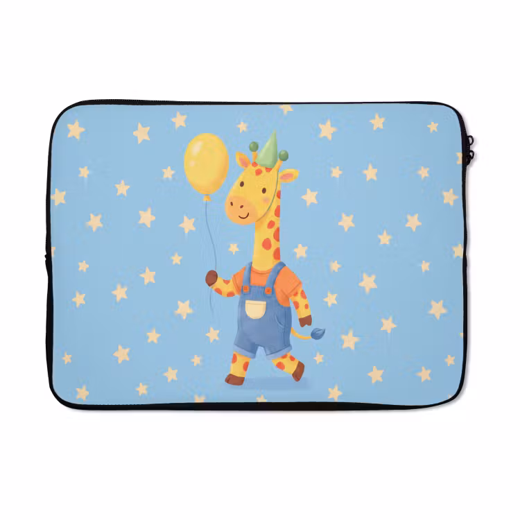Laptophoes - Dieren - Giraffe - Ballon - Feest - Kinderkamer — 5