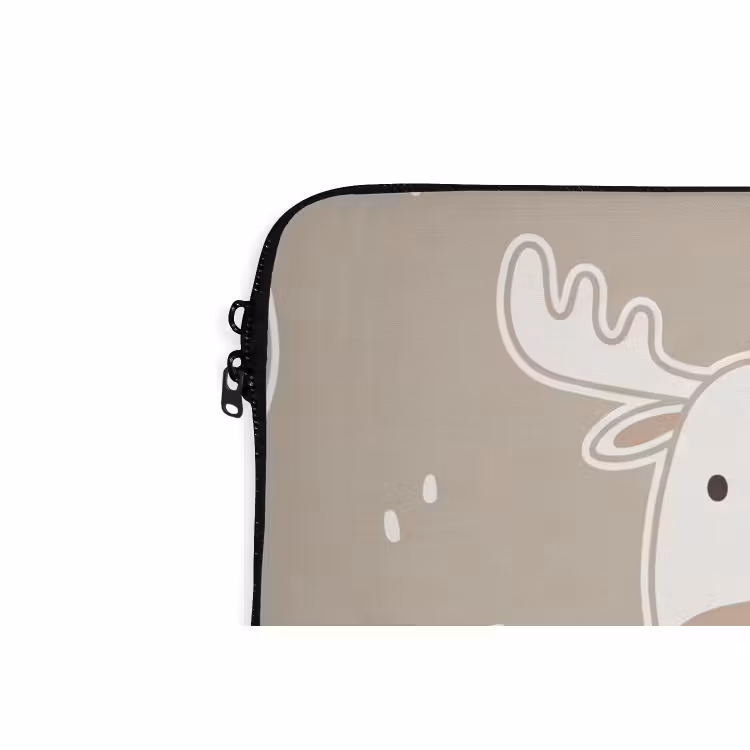 Laptophoes - Dieren - Patroon - Illustratie - Modern - Beige — 6