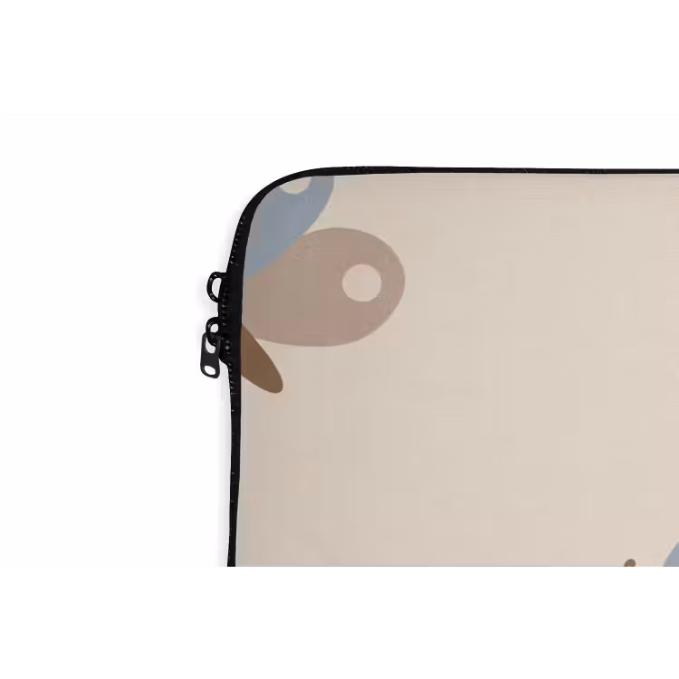 Laptophoes - Insect - Vlinderpatroon - Abstract - Blauw - Beige — 6