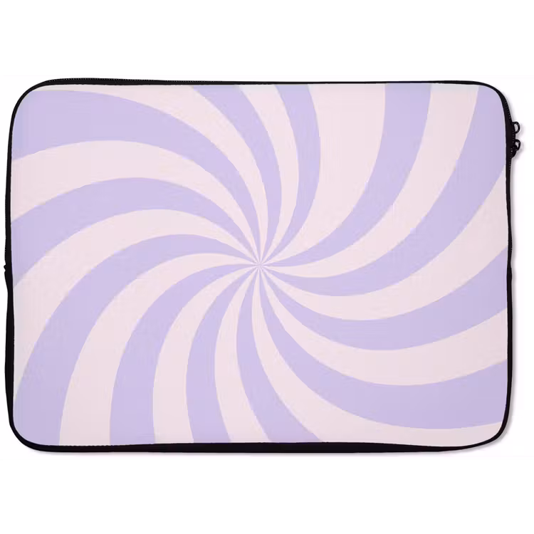 Laptophoes - Patroon - Spiraal - Abstract - Modern - Paars-Roze — 1