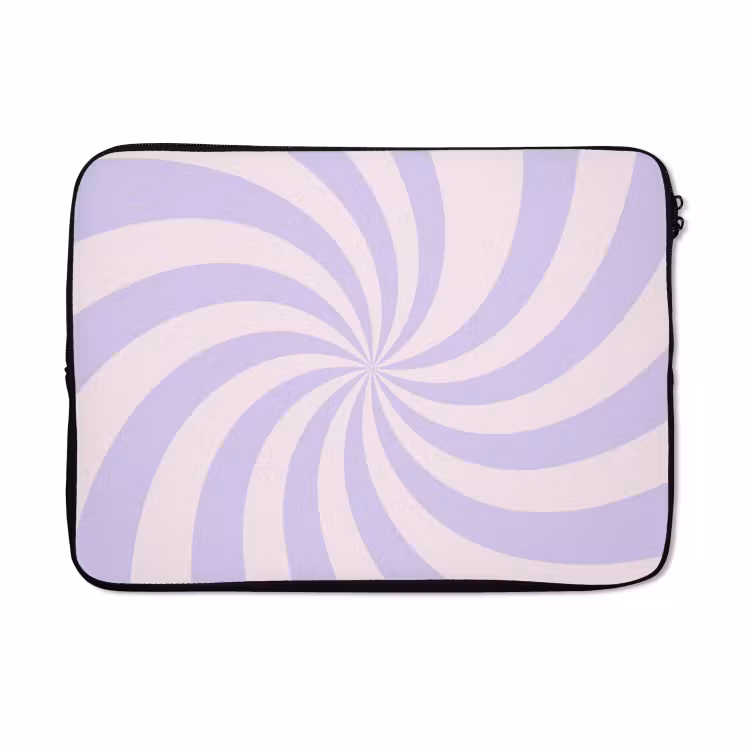 Laptophoes - Patroon - Spiraal - Abstract - Modern - Paars-Roze — 5