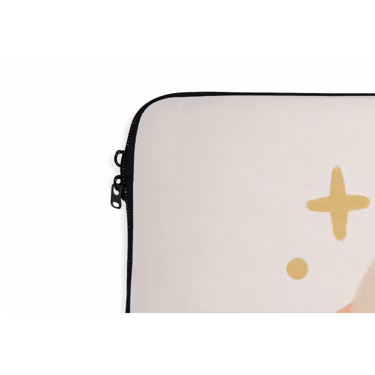 Laptophoes - Planeet - Ringen - Ruimte - Illustratie - Beige — 6