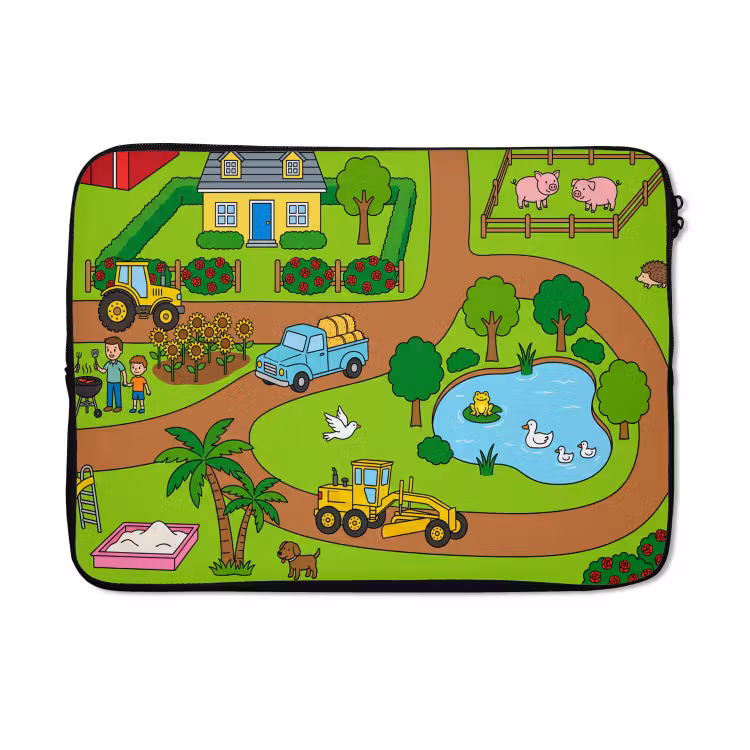 Laptophoes - Platteland - Dieren - Cartoon — 5