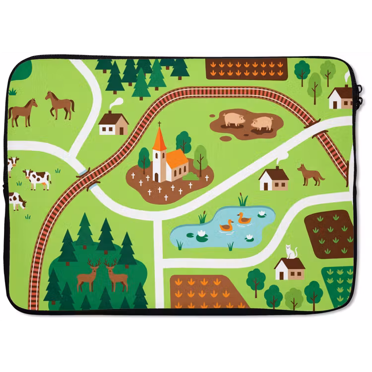 Laptophoes - Platteland - Dieren - Illustratie — 1