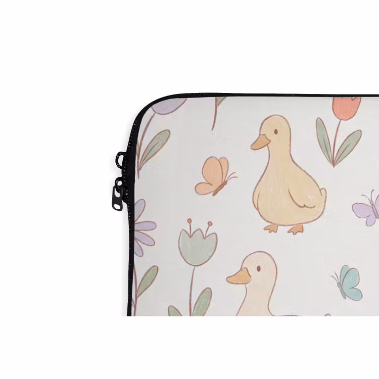 Laptophoes - Vogel - Bloemen - Patroon - Pastel - Dieren — 6